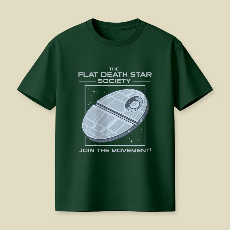 The Flat Death Star Society Playful T-Shirt