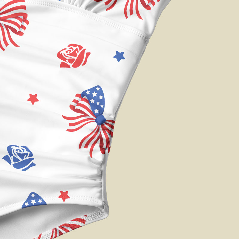 American Bow Tummy Control One Piece Swimsuit