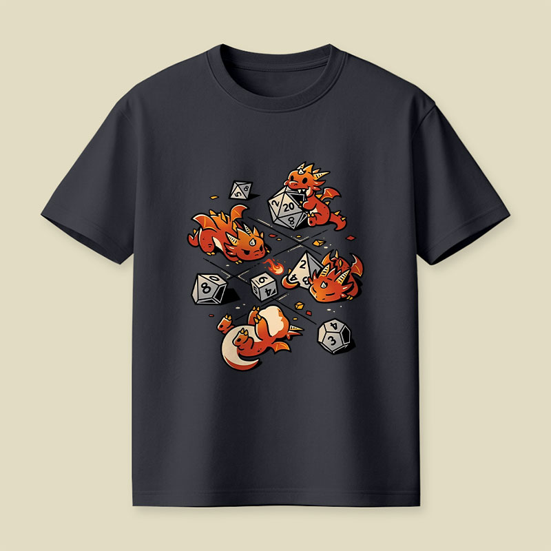 Tiny Dragons Party Playful T-Shirt