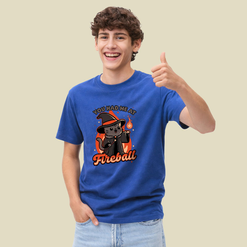 Magical Fireball Cat Playful T-Shirt