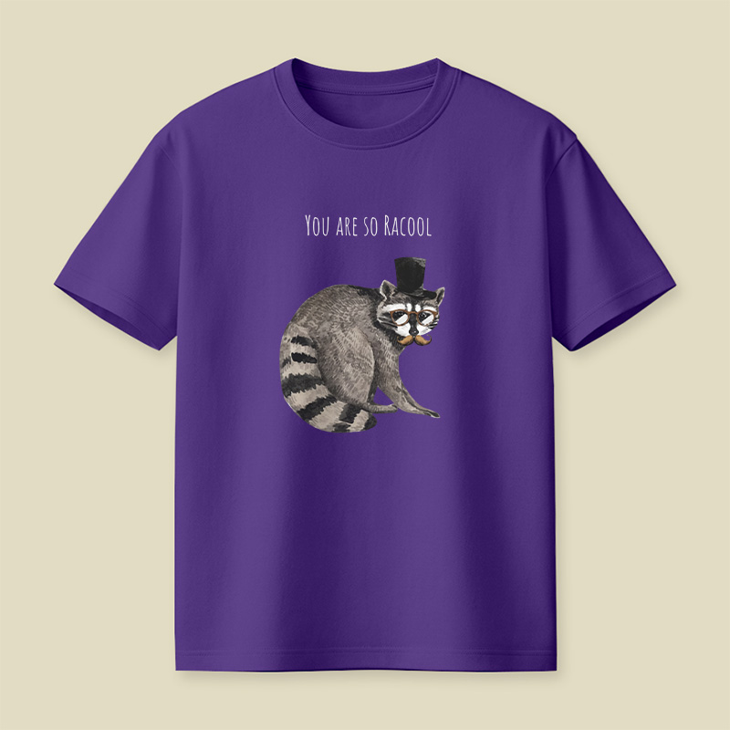 Racool Gentleman Raccoon Pun Playful T-Shirt