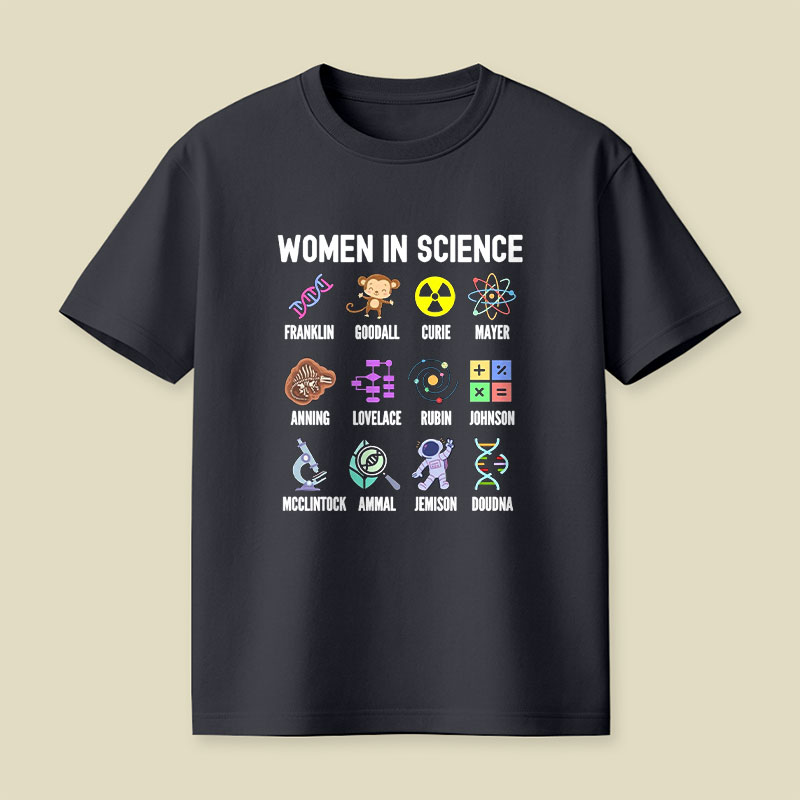 Women In Science Girls Empowerment Playful T-Shirt