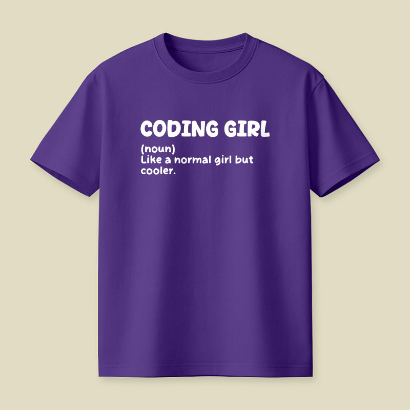 Coding Girl Playful T-Shirt