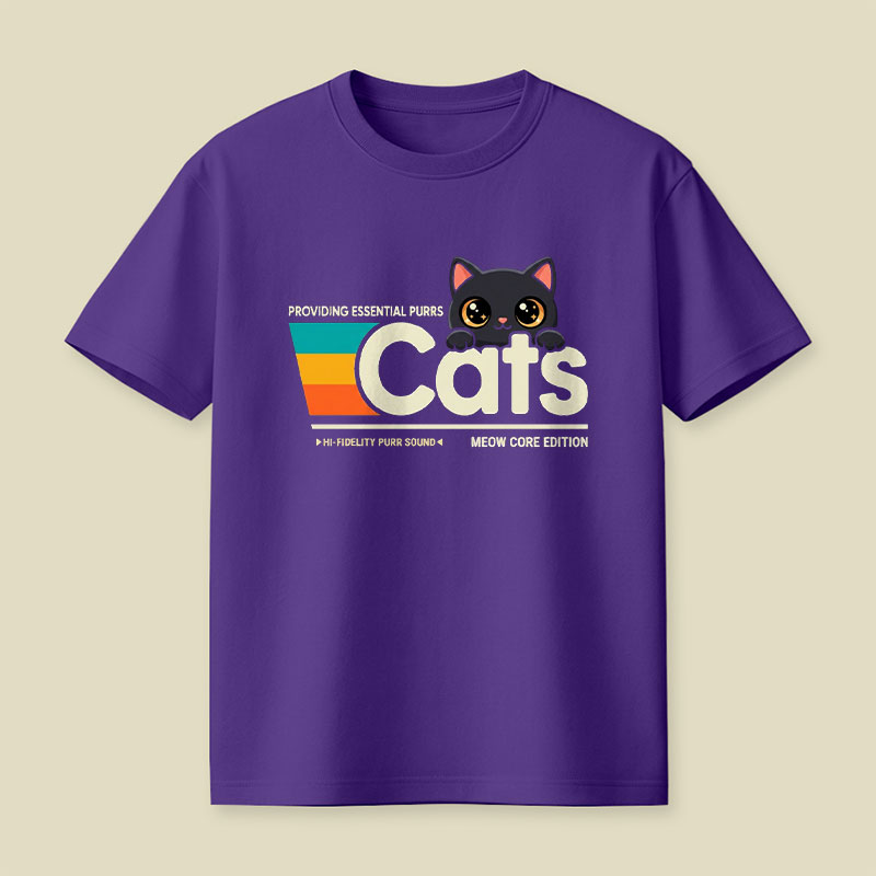 Retro Cats Playful T-Shirt