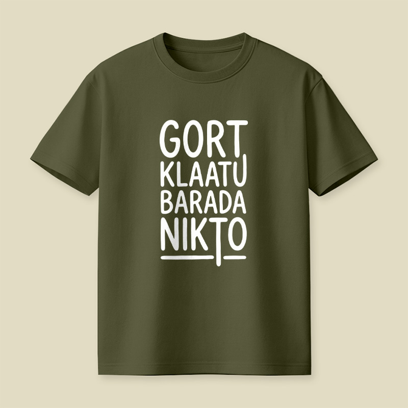 Klaatu Barada Nikto Playful T-Shirt