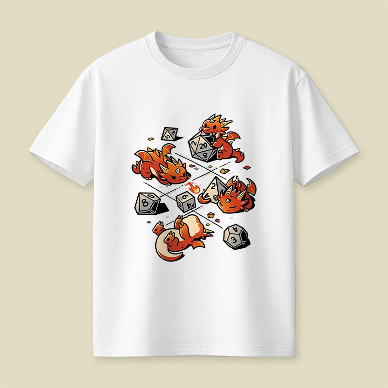 Tiny Dragons Party Playful T-Shirt