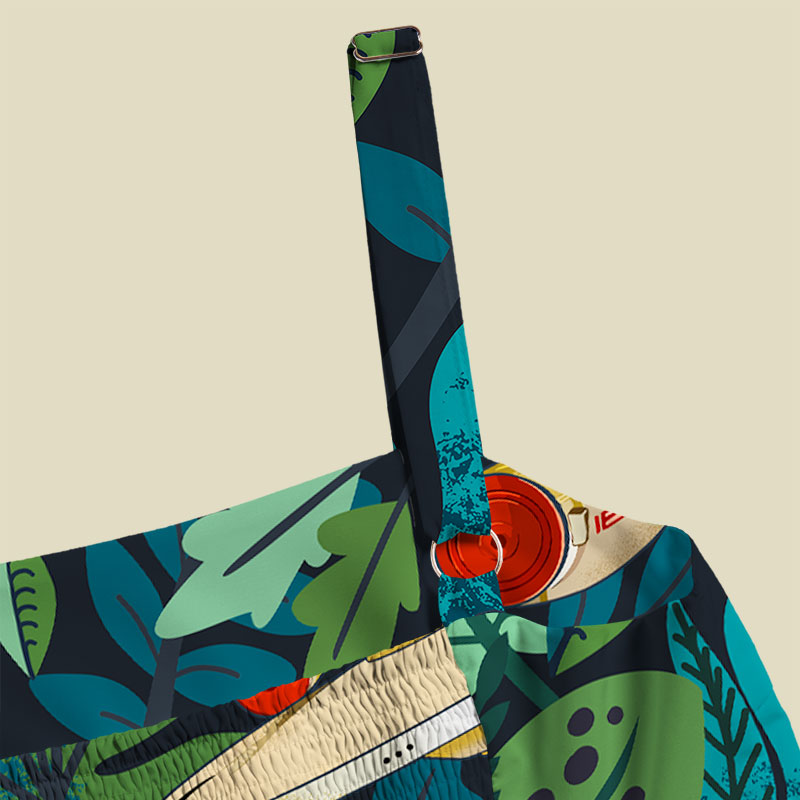 Scifi Spacecraft Hawaii Green Playful Maxi Dress