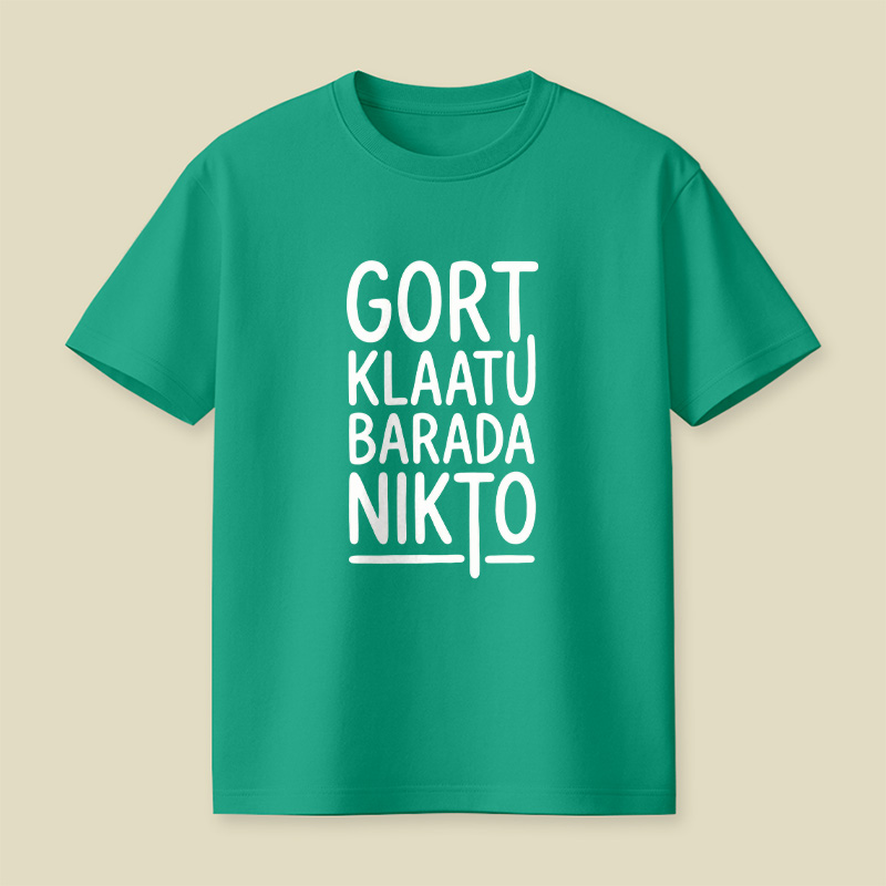Klaatu Barada Nikto Playful T-Shirt
