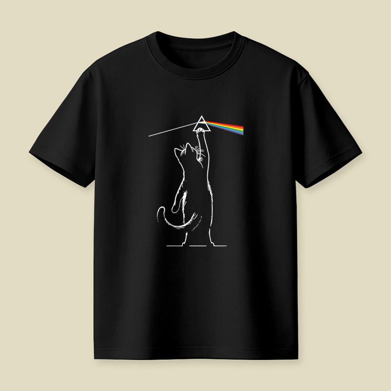 Prism Cat Dark Side Playful T-Shirt