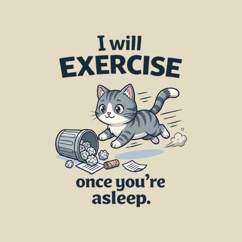 Late Night Exercise Playful T-Shirt