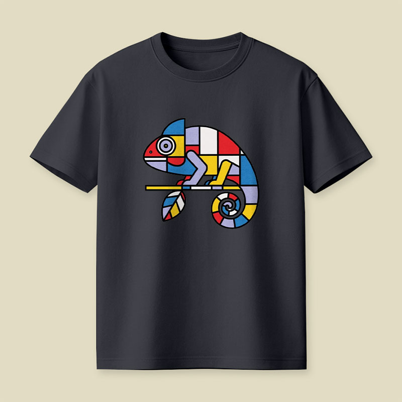 Mondrian Mimic Playful T-Shirt
