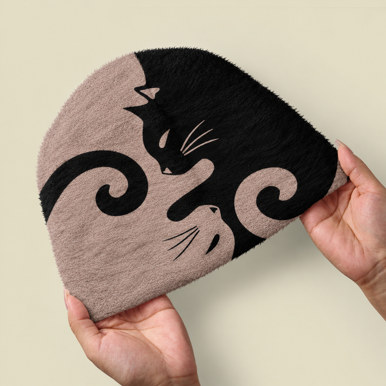 Cats Rule Fuzzy Beanie