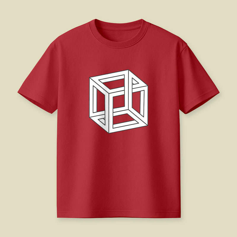 Visual Math Cube Playful T-Shirt