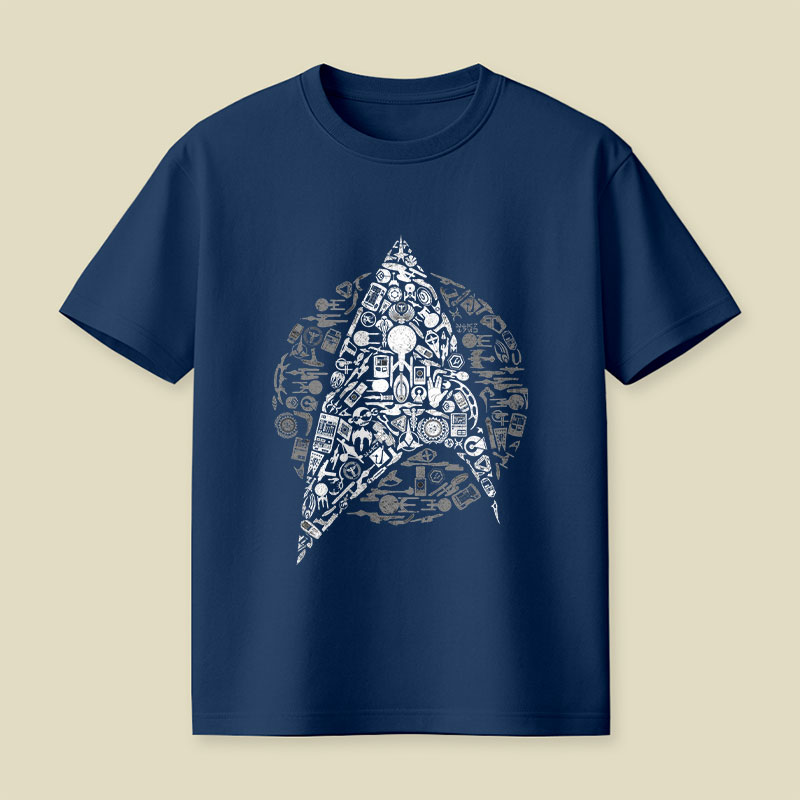 The Original Series Iconic Starfleet Playful T-Shirt