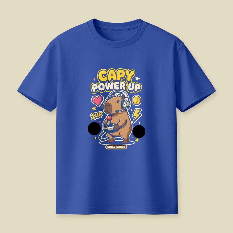 Gamer Capybara Playful T-Shirt