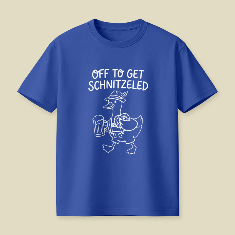 Off To Get Schnitzeled Playful T-Shirt
