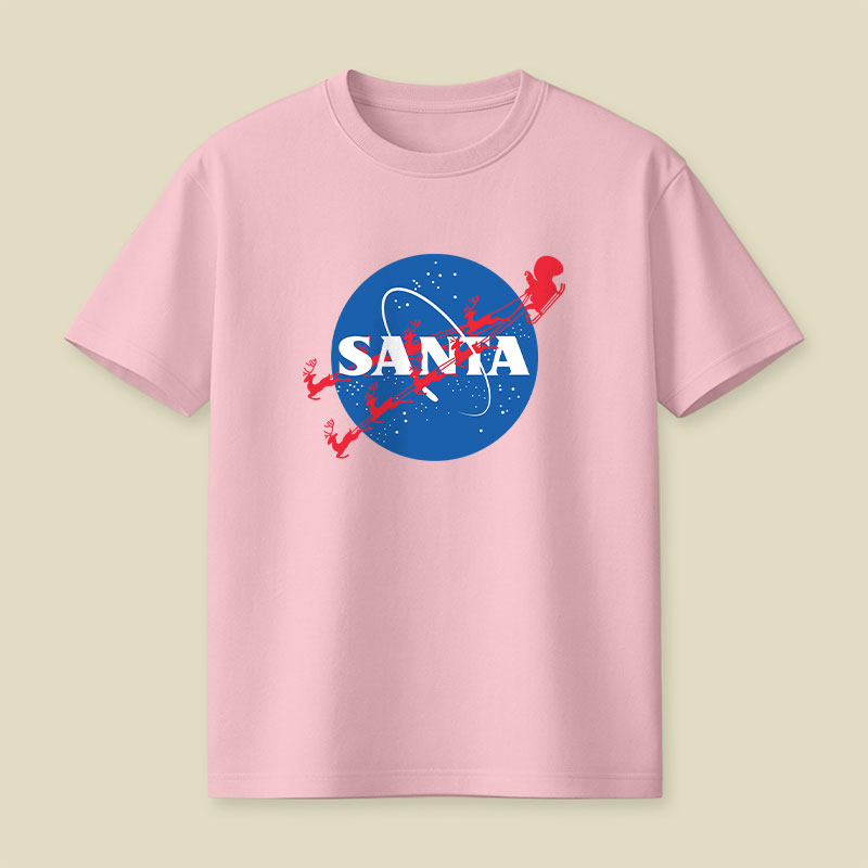 Christmas Space Santa Playful T-Shirt