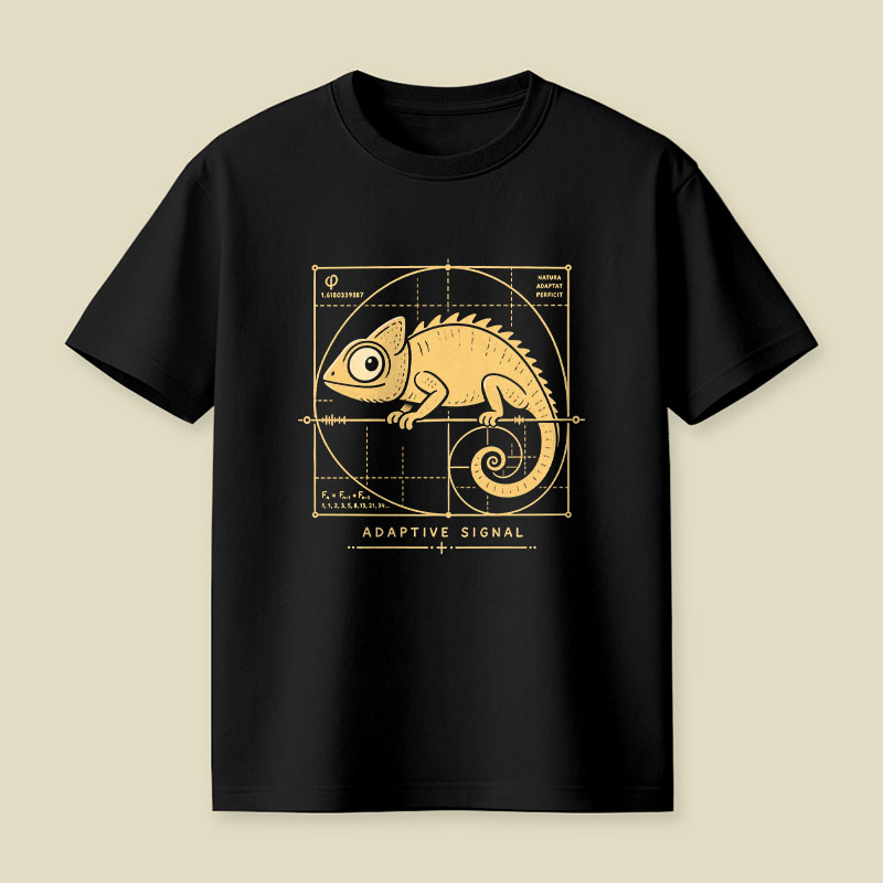 Adaptive Signal - Golden Ratio Chameleon Playful T-Shirt