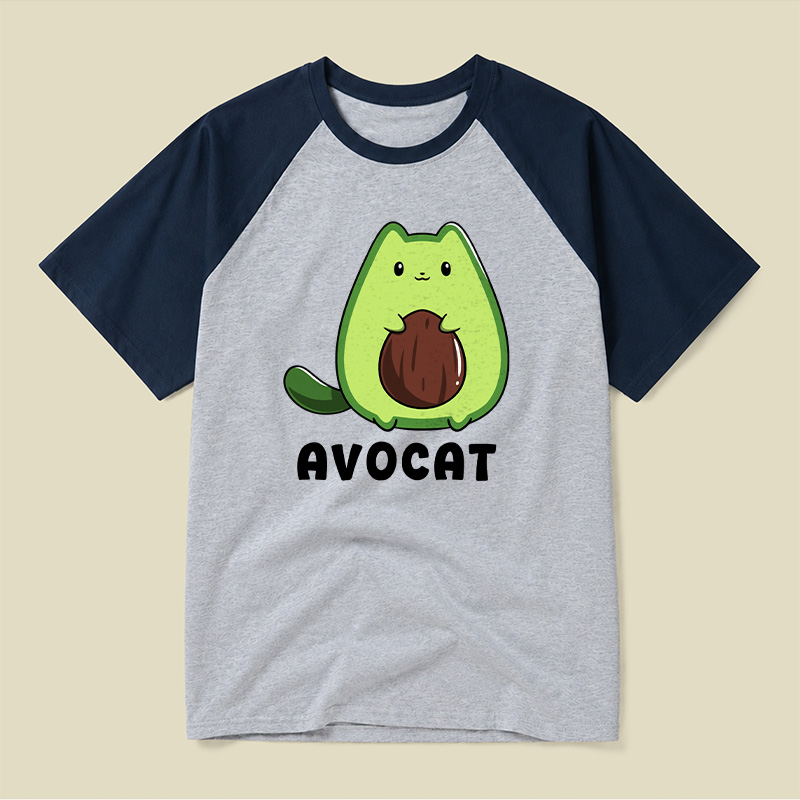 Cute Avocat Raglan T-shirt