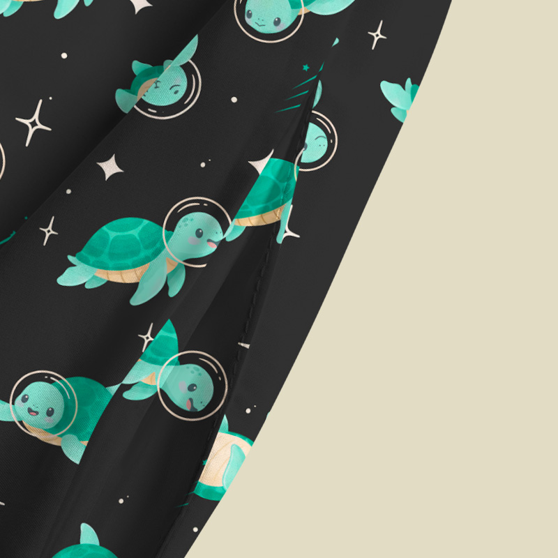 Space Turtles Playful Maxi Dress