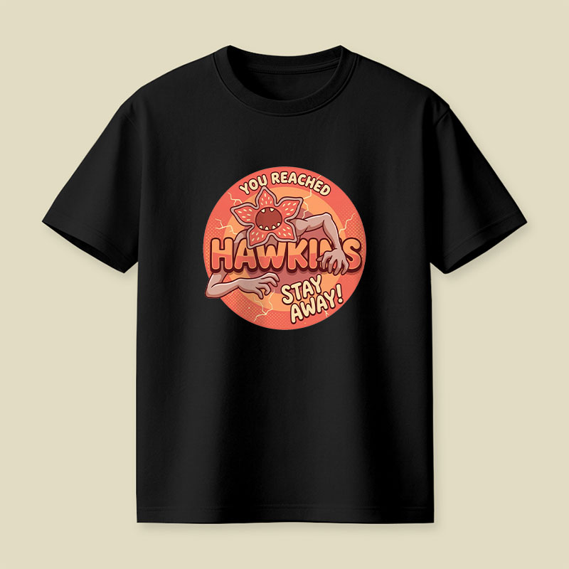 Stay Away from Hawkins Playful T-Shirt