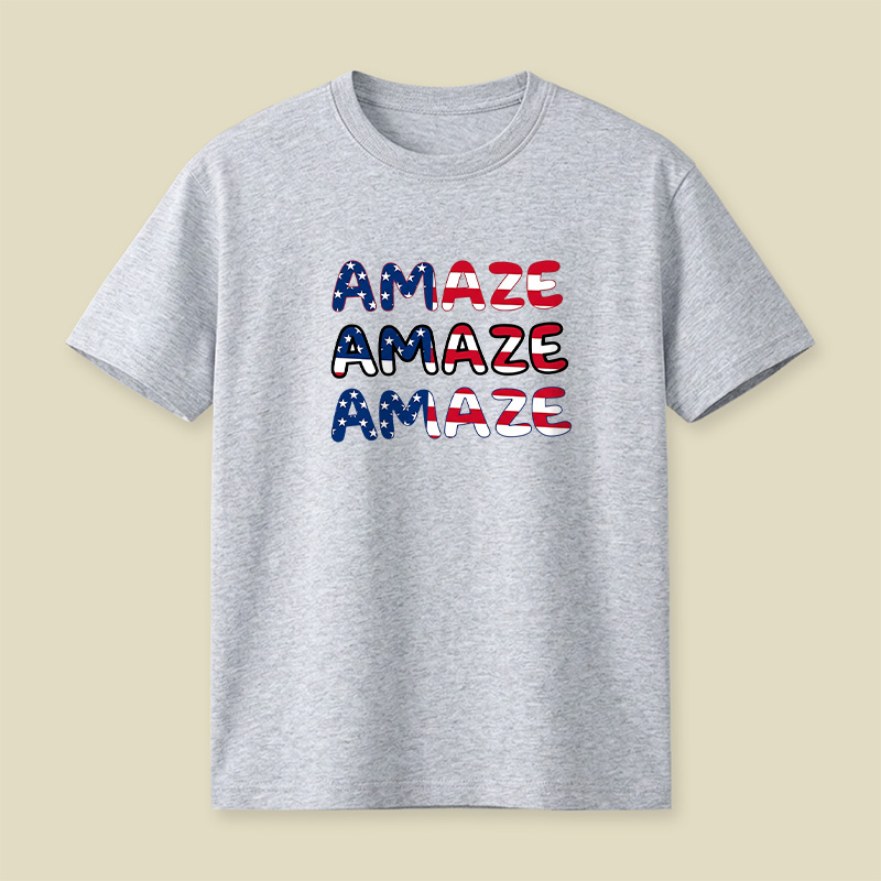Space Rescue American Flag Playful T-Shirt
