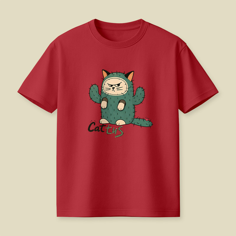 Cattus Cactus Cat Playful T-Shirt
