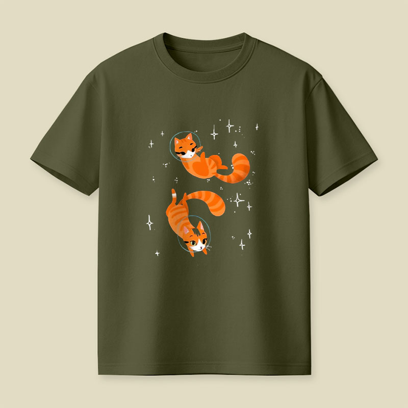 Space Cat Playful T-Shirt