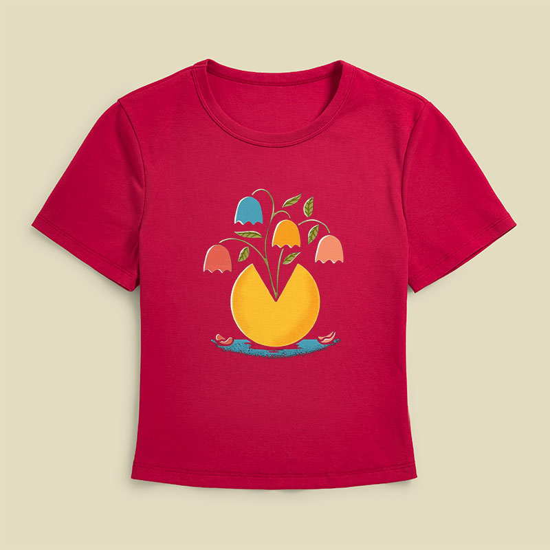 Retro Arcade Flowers Geek Baby Tee