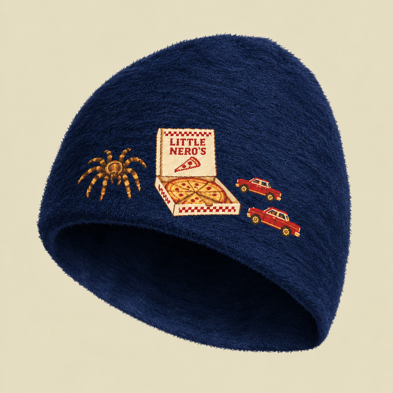 Little Nero's Pizza Delivery Fuzzy Beanie
