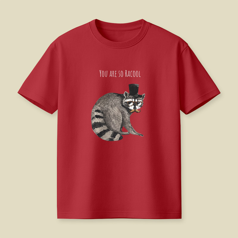 Racool Gentleman Raccoon Pun Playful T-Shirt
