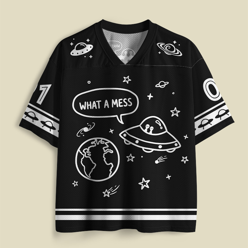 What A Mess Playful Mesh Jersey