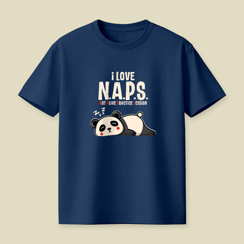 I Love Naps Panda Playful T-Shirt