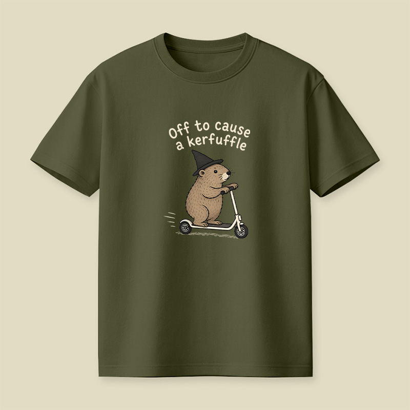 Off To Cause A Kerfuffle Playful T-Shirt