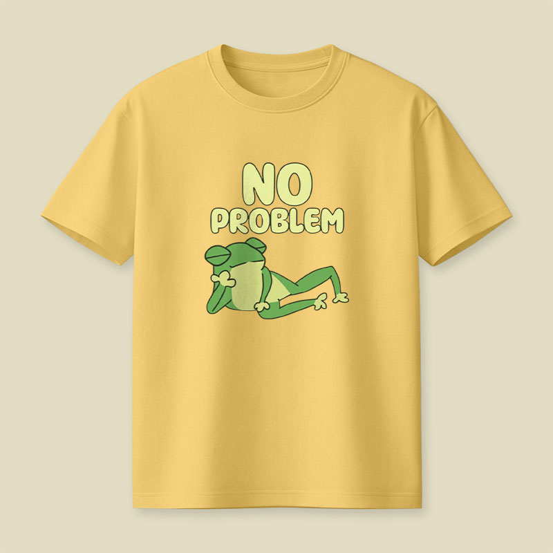 No Problem Frog Playful T-Shirt