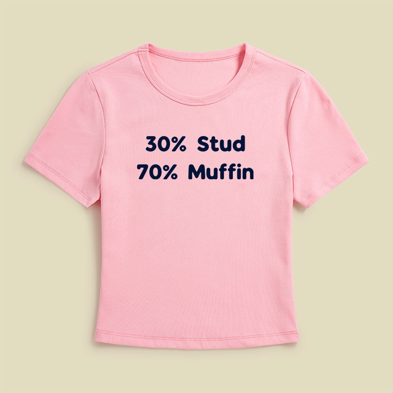 30% Stud 70% Muffin Geek Baby Tee