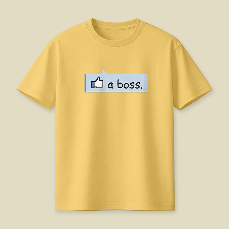 Facebook Like A Boss Playful T-Shirt