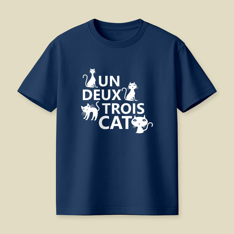 Un Deux Trois Cat Playful T-Shirt