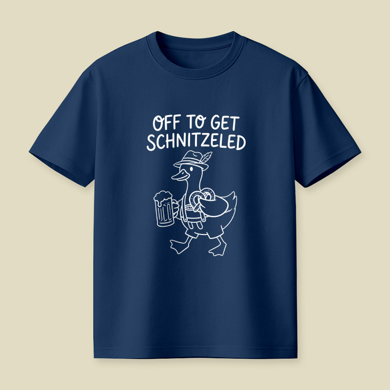 Off To Get Schnitzeled Playful T-Shirt