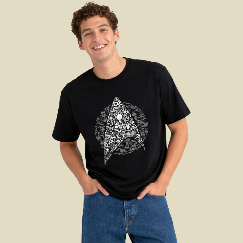 The Original Series Iconic Starfleet Playful T-Shirt