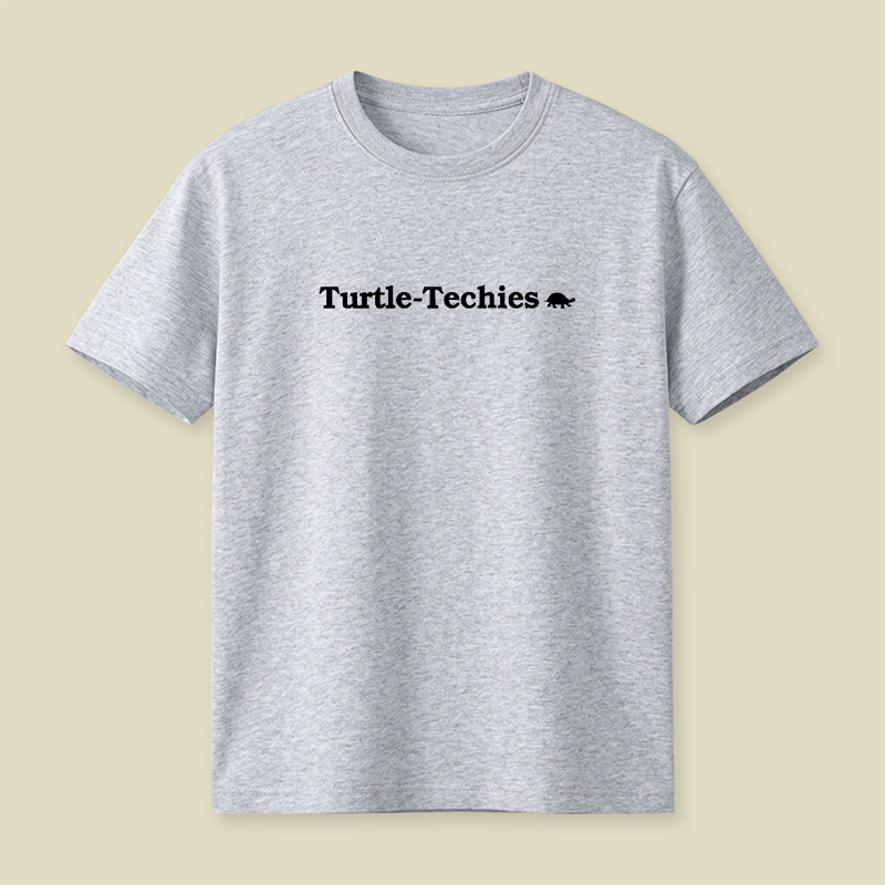 Turtle Techies Minimalist Playful T-Shirt
