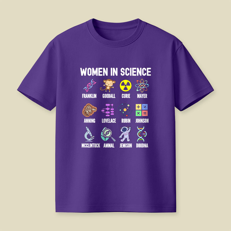 Women In Science Girls Empowerment Playful T-Shirt