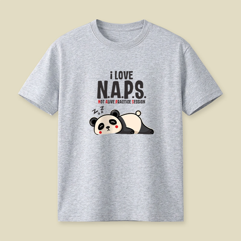 I Love Naps Panda Playful T-Shirt