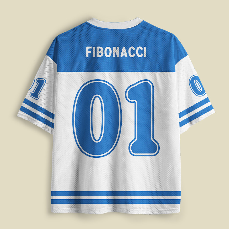 Fibonacci Funny Playful Mesh Jersey