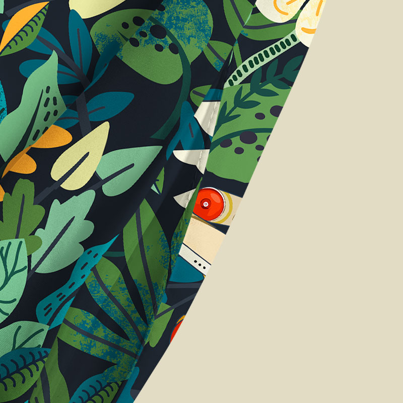 Scifi Spacecraft Hawaii Green Playful Maxi Dress