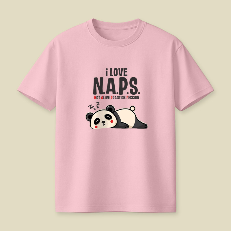 I Love Naps Panda Playful T-Shirt