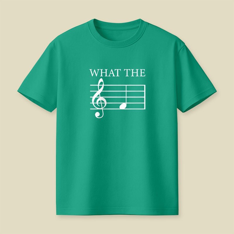 What The F Note Music Playful T-Shirt