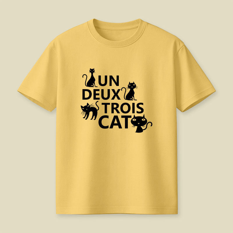 Un Deux Trois Cat Playful T-Shirt