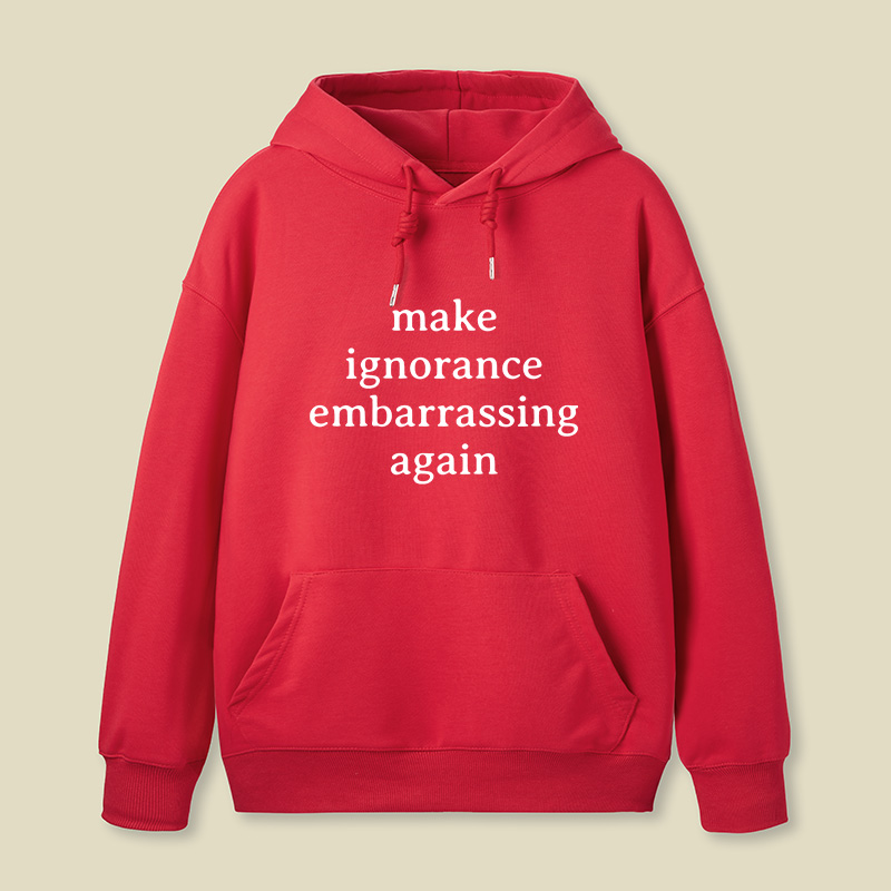 Make Ignorance Embarrassing Again Geek Hoodie