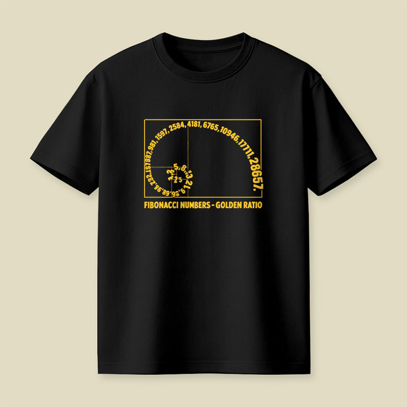 Fibonacci Numbers Golden Ratio Playful T-Shirt